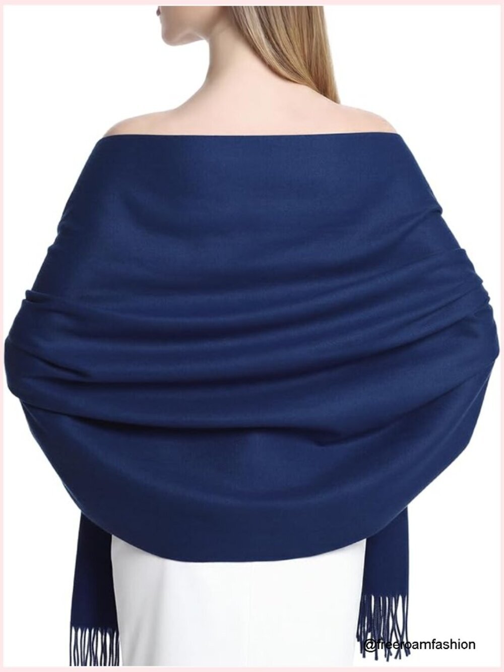 Cashmere Feel Pashmina Shawl Wrap for Formal Evening Dress Wedding Bridesmaid